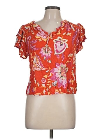 RACHEL Rachel Roy Short Sleeve Blouse (view 1)