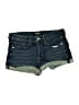 Express Blue Denim Shorts Size 4 - photo 1