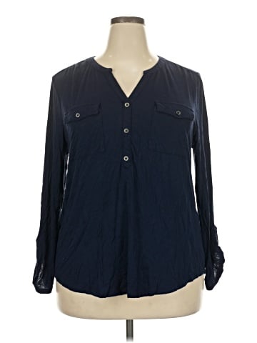 Style&Co Long Sleeve Blouse (view 1)