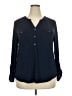 Style&Co Blue Long Sleeve Blouse Size 2X - photo 1