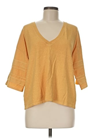 Wrap 3/4 Sleeve Top (view 1)
