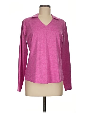 Lady Hagen Long Sleeve Polo (view 1)