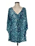 Final Touch Teal 3/4 Sleeve Blouse Size M - photo 1