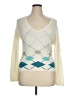 New York & Company Argyle Ivory Pullover Sweater Size XL - photo 1