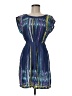Bebop 100% Polyester Graphic Blue Cocktail Dress Size M - photo 1