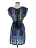 Bebop 100% Polyester Graphic Blue Cocktail Dress Size M - photo 2