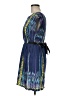 Bebop 100% Polyester Graphic Blue Cocktail Dress Size M - photo 5