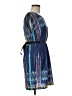 Bebop 100% Polyester Graphic Blue Cocktail Dress Size M - photo 4