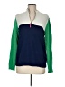J.Crew Factory Store 100% Cotton Color Block Green Pullover Sweater Size M - photo 1