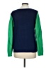 J.Crew Factory Store 100% Cotton Color Block Green Pullover Sweater Size M - photo 2