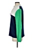 J.Crew Factory Store 100% Cotton Color Block Green Pullover Sweater Size M - photo 5