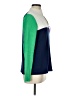 J.Crew Factory Store 100% Cotton Color Block Green Pullover Sweater Size M - photo 4
