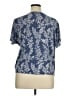 Laura Ashley Blue Short Sleeve Blouse Size XL - photo 2