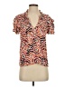 Maeve Orange Short Sleeve Blouse Size S - photo 1