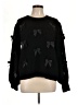 Lilly Pulitzer Hearts Black Pullover Sweater Size L - photo 1