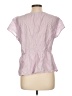 Future Collective Purple Short Sleeve Blouse Size L - photo 2