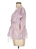 Future Collective Purple Short Sleeve Blouse Size L - photo 5