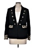 Chico's 100% Polyester Animal Print Black Blazer Size Med (1) - photo 1