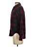 SO 100% Cotton Plaid Burgundy Long Sleeve Button-Down Shirt Size XS - photo 5
