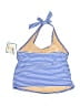 L.L.Bean Stripes Blue Swimsuit Top Size 14 - photo 2