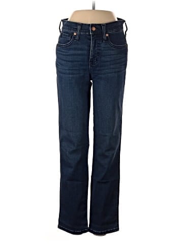 Madewell Mid-Rise Stovepipe Jeans in Dahill Wash (view 1)