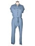 Shinestar 100% Rayon Solid Blue Jumpsuit Size XL - photo 1
