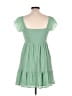 Thirty/Thirty 100% Polyester Solid Green Casual Dress Size L - photo 2