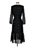 Point Sur 100% Polyester Stars Black Cocktail Dress Size 00 - photo 2
