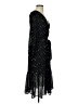 Point Sur 100% Polyester Stars Black Cocktail Dress Size 00 - photo 4