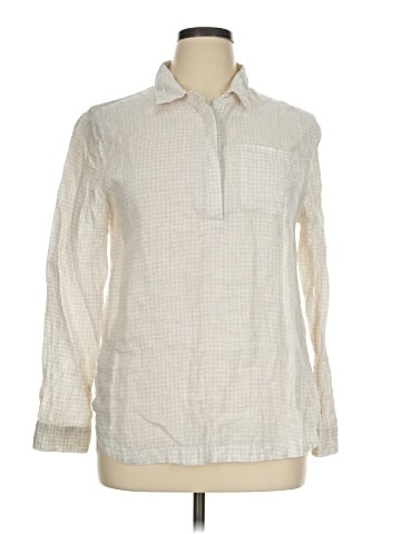 Garnet Hill Long Sleeve Button-Down Shirt (view 1)