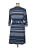 ModCloth Chevron-herringbone Blue Casual Dress Size XL - photo 2