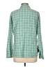 L.L.Bean 100% Nylon Checkered-gingham Green Long Sleeve Button-Down Shirt Size L - photo 2