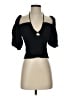 Reformation Black Short Sleeve Top Size 4 - photo 1