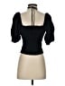 Reformation Black Short Sleeve Top Size 4 - photo 2