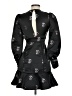 Joie 100% Polyester Black Cocktail Dress Size 00 - photo 2