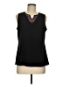Susan Graver Black Sleeveless Blouse Size M - photo 1
