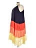 BLOOMCHIC 100% Rayon Color Block Orange Casual Dress Size 28 - photo 5