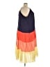 BLOOMCHIC 100% Rayon Color Block Orange Casual Dress Size 28 - photo 4