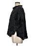 Johnny Was 100% Cupro Paisley Black Short Sleeve Blouse Size L - photo 5