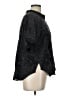 Johnny Was 100% Cupro Paisley Black Short Sleeve Blouse Size L - photo 4