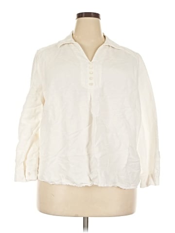 Cj Banks 3/4 Sleeve Button-Down Shirt (view 1)