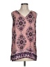 Violet & Claire 100% Polyester Damask Pink Sleeveless Blouse Size L - photo 1