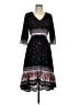 Lapis Paisley Black Casual Dress Size M - photo 1