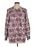 Talbots Paisley Purple Burgundy Long Sleeve Blouse Size X - photo 1