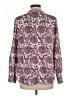 Talbots Paisley Purple Burgundy Long Sleeve Blouse Size X - photo 2