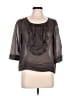 Max Mara Gray 3/4 Sleeve Blouse Size 10 (estimated) - photo 1