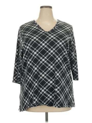 Ulla Popken 3/4 Sleeve T-Shirt (view 1)