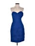 Bill Levkoff 100% Polyester Blue Cocktail Dress Size 6 - photo 1