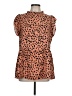 Angashion Orange Short Sleeve Turtleneck Size L - photo 1