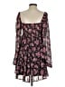 Francesca's 100% Polyester Floral Black Casual Dress Size S - photo 2